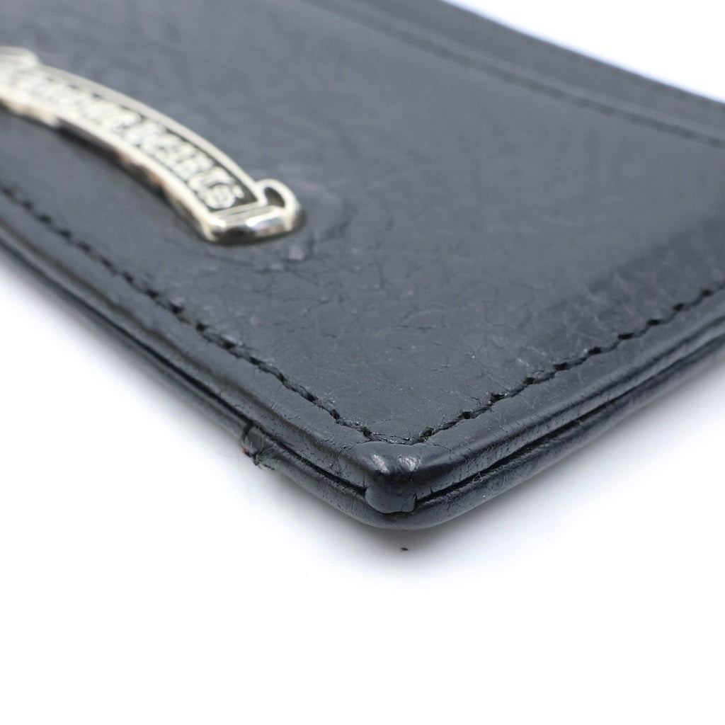 CHROME HEARTS(クロムハーツ) JOTTER ジョッター スクロールラベル レザー カードケース ブラック
