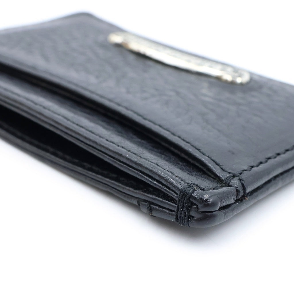 CHROME HEARTS(クロムハーツ) JOTTER ジョッター スクロールラベル レザー カードケース ブラック