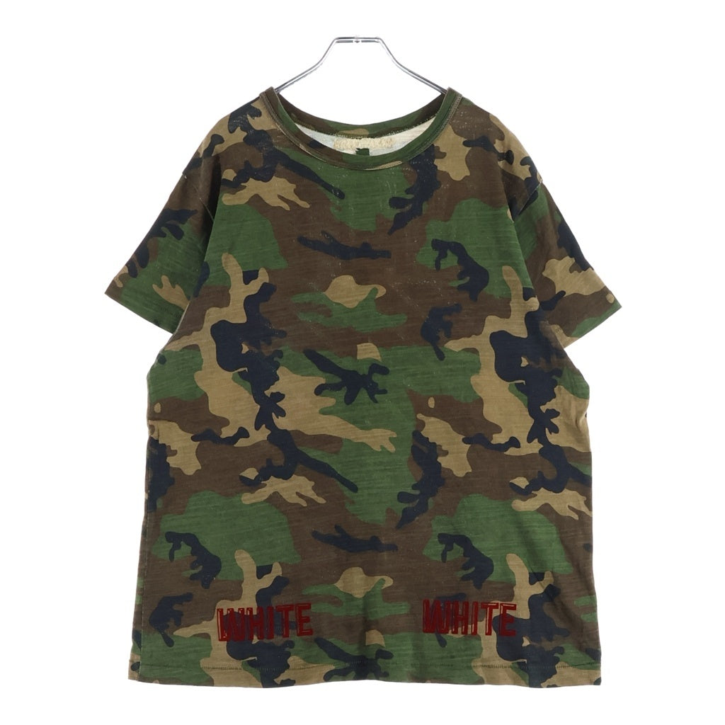OFF-WHITE(オフホワイト) 15AW T-Shirt カモフラージュ 迷彩 半袖Tシャツ カーキ