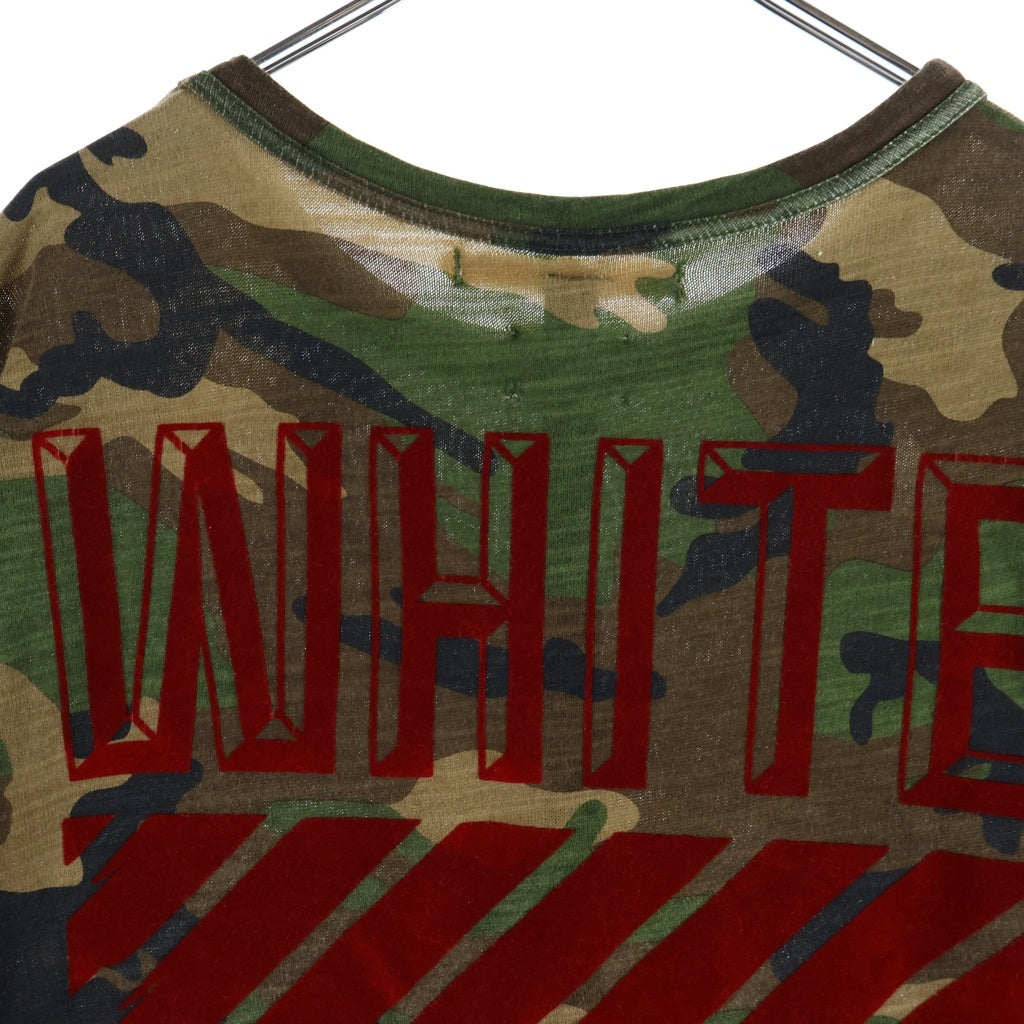 OFF-WHITE(オフホワイト) 15AW T-Shirt カモフラージュ 迷彩 半袖Tシャツ カーキ