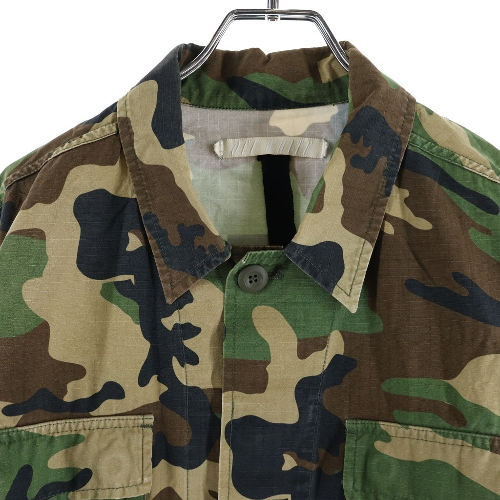OFF-WHITE(オフホワイト) 16SS Military Field Jacket カモフラージュ ロゴワッペン フィールドジャケット カーキ