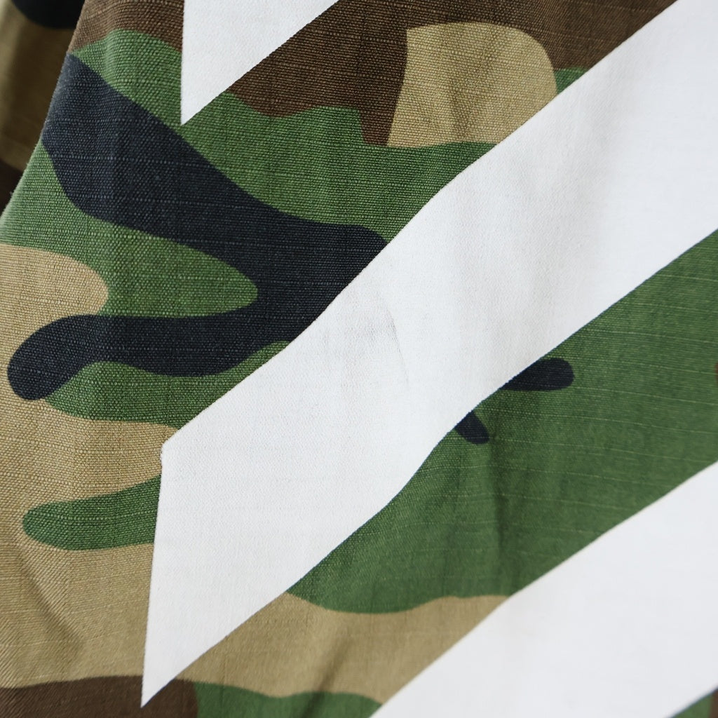 OFF-WHITE(オフホワイト) 16SS Military Field Jacket カモフラージュ ロゴワッペン フィールドジャケット カーキ