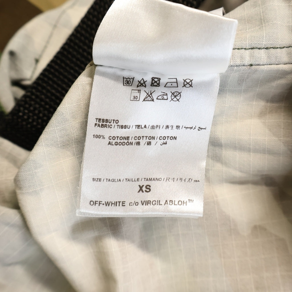 OFF-WHITE(オフホワイト) 16SS Military Field Jacket カモフラージュ ロゴワッペン フィールドジャケット カーキ