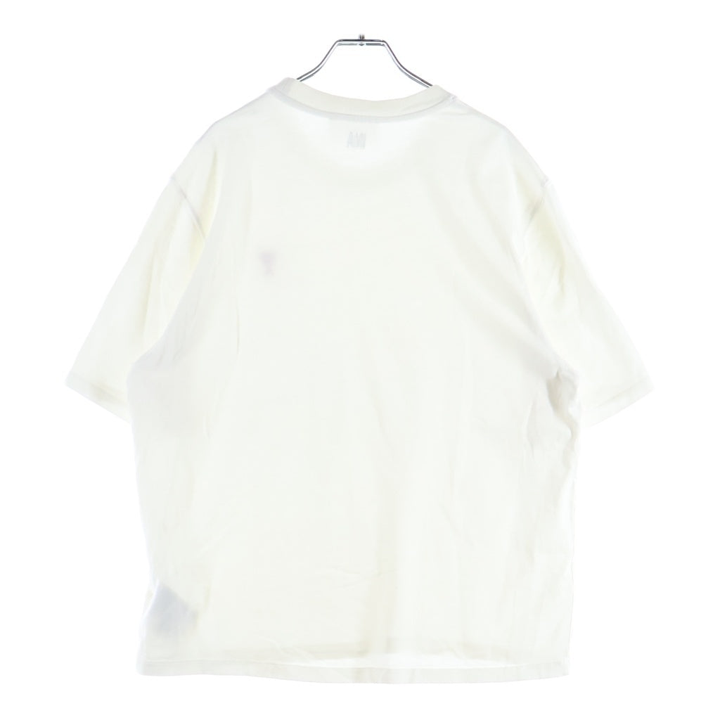 AMI Alexandre Mattiussi(アミアレクサンドルマテュッシ) T-Shirt ハートロゴ刺繍 半袖Tシャツ ホワイト BFUTS005.726