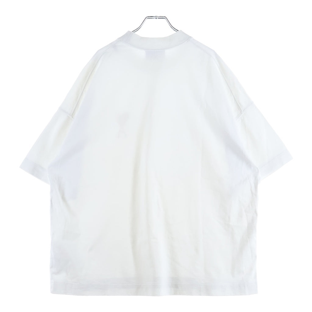 AMI Alexandre Mattiussi(アミアレクサンドルマテュッシ) T-Shirt ハートロゴ刺繍 半袖Tシャツ ホワイト H20HJ133.79