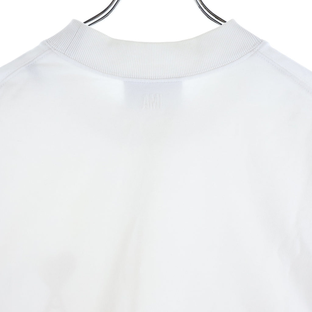 AMI Alexandre Mattiussi(アミアレクサンドルマテュッシ) T-Shirt ハートロゴ刺繍 半袖Tシャツ ホワイト H20HJ133.79