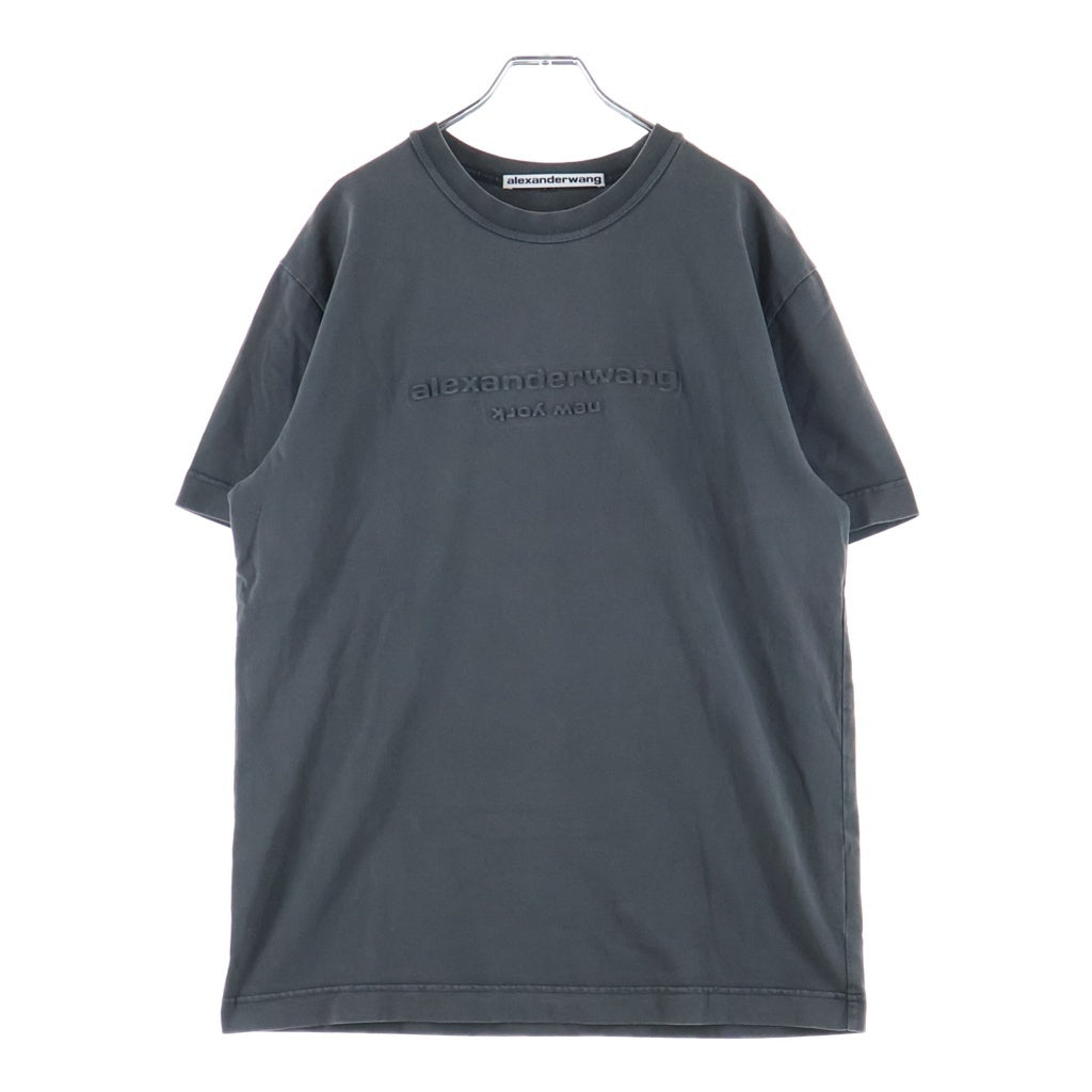 ALEXANDER WANG(アレキサンダーワン) Emboss T-Shirt エンボスロゴ 半袖Tシャツ グレー