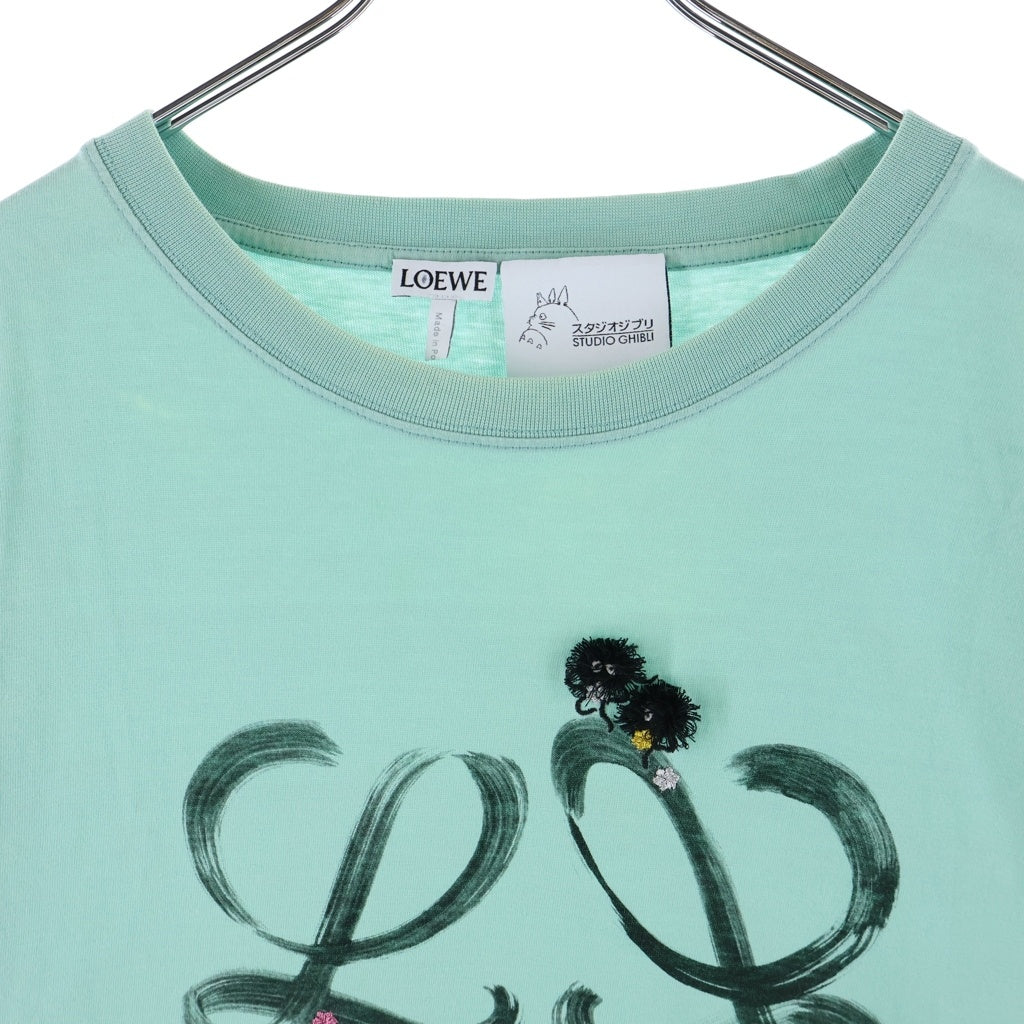 LOEWE(ロエベ) ×スタジオジブリ 千と千尋の神隠し ススワタリ アナグラム半袖Tシャツ グリーン H848Y22X15