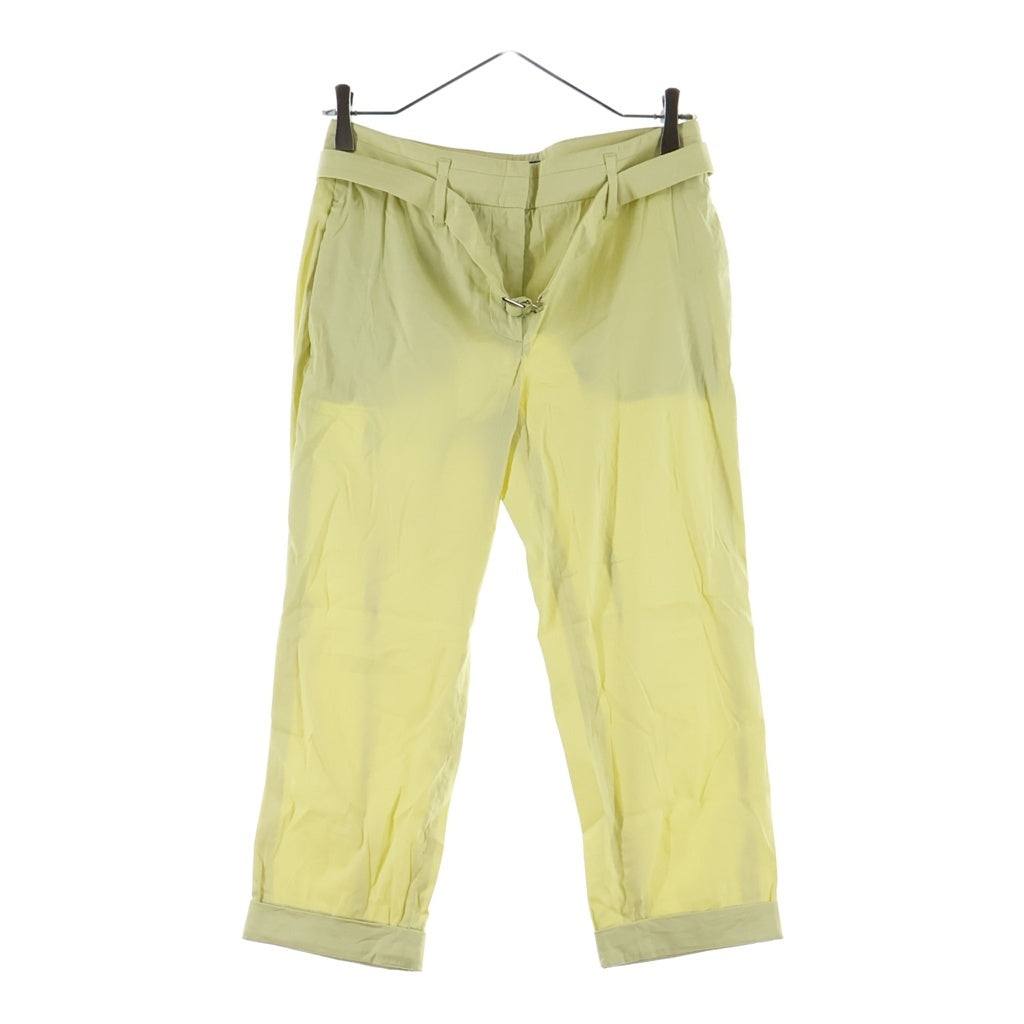 PRADA(プラダ) Belt Pants コットンベルトパンツ イエロー P2713H