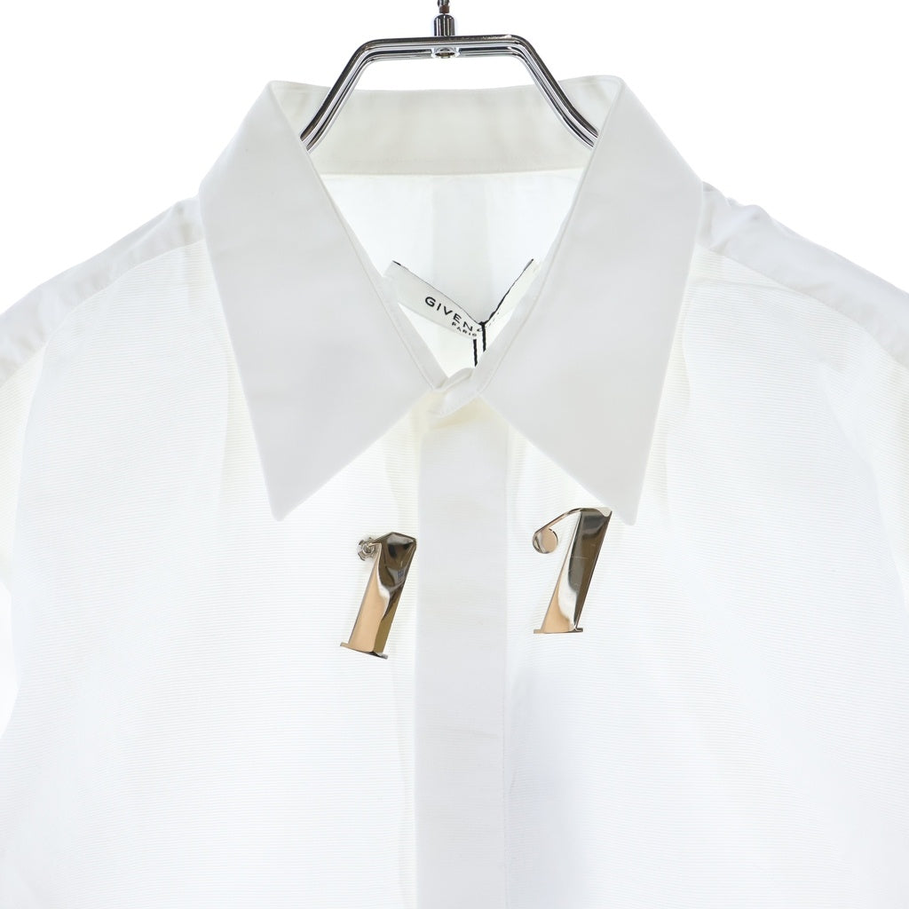 GIVENCHY(ジバンシィ) L/S Shirt チャーム付き 長袖シャツ ホワイト 15S 6202 335