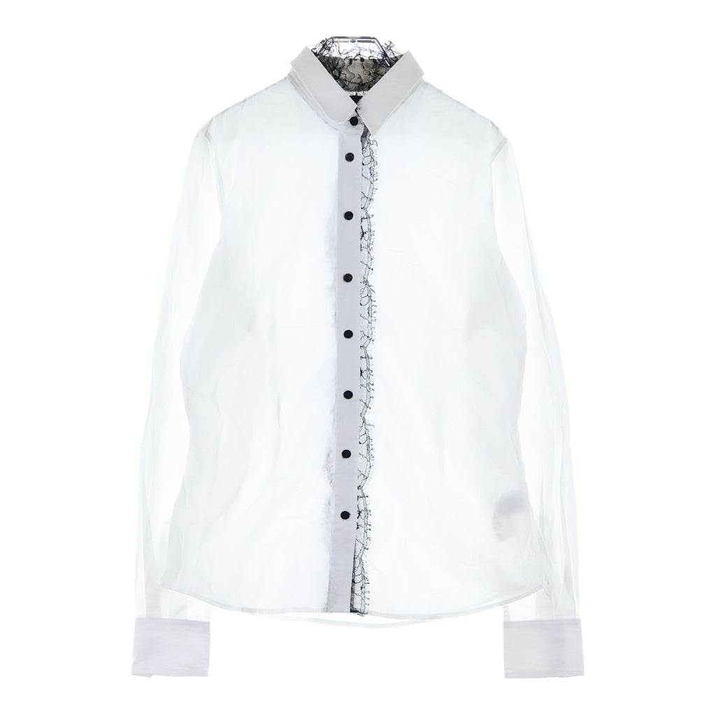 DOLCE & GABBANA(ドルチェアンドガッバーナ) L/S Shirt レース 長袖シャツ ホワイト