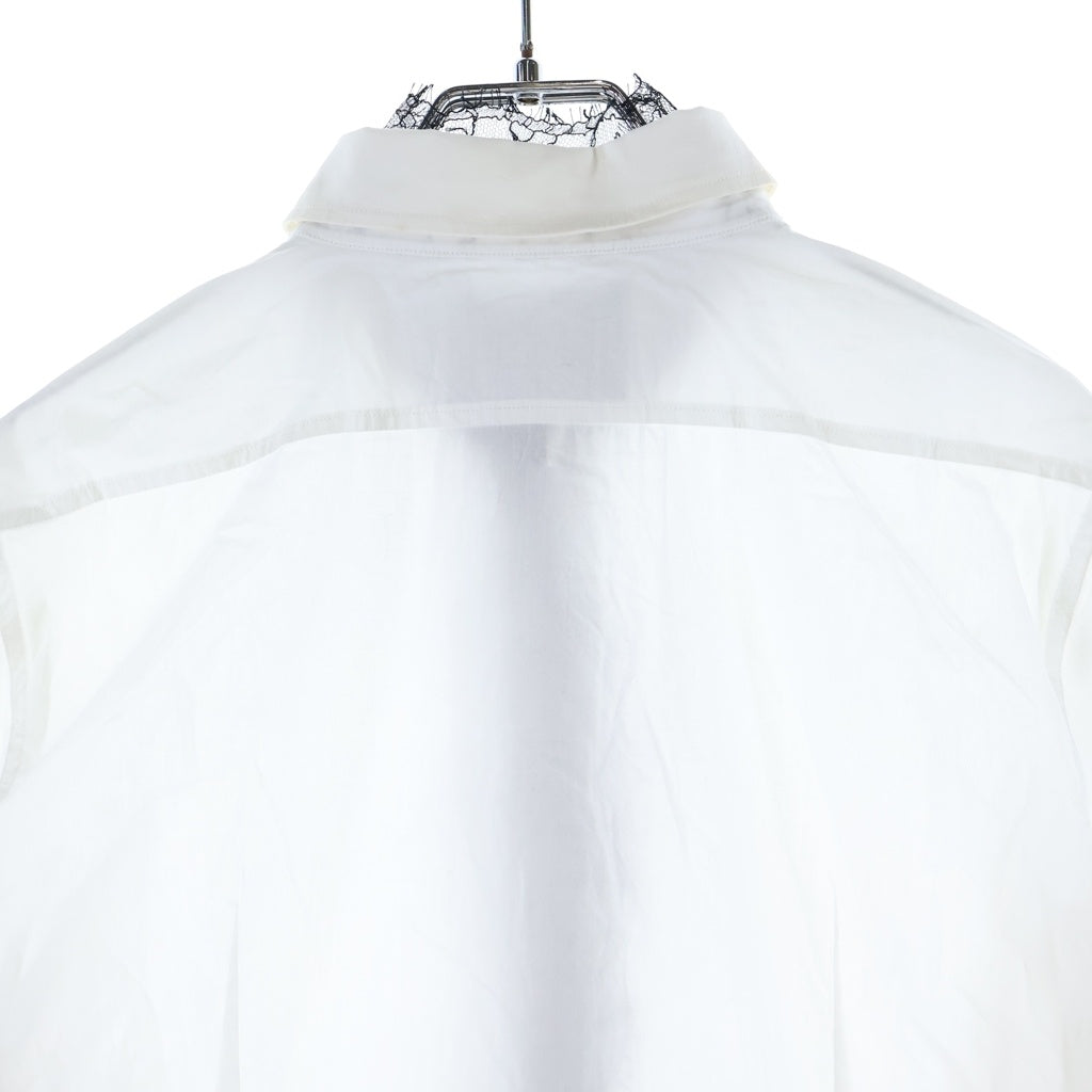 DOLCE & GABBANA(ドルチェアンドガッバーナ) L/S Shirt レース 長袖シャツ ホワイト