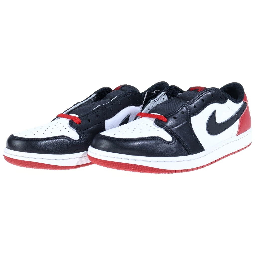 NIKE(ナイキ) AIR JORDAN 1 RETRO LOW OG BLACK TOE エアジョーダン1 ロー ブラックトゥ ローカットスニーカー ホワイト/ブラック/レッド US10.5/28.5cm CZ0790-106