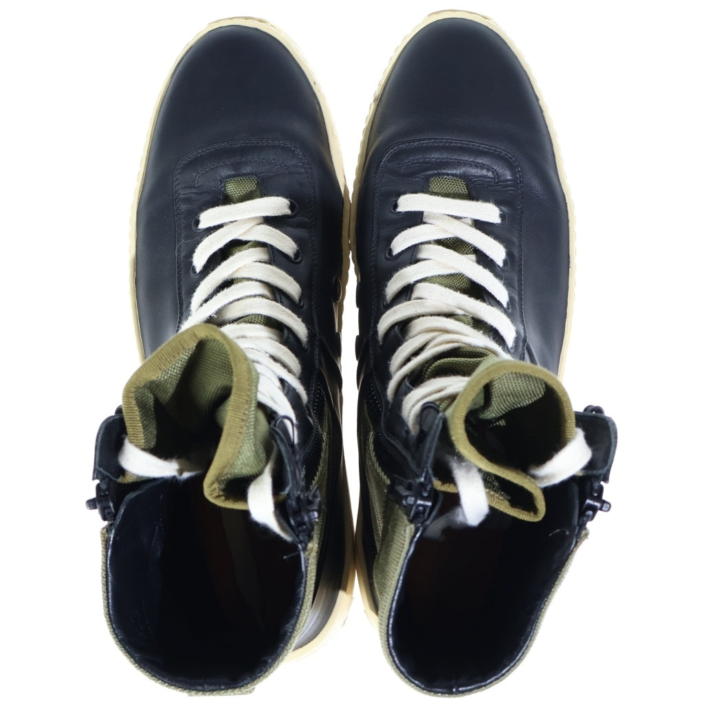 FEAR OF GOD(フィアオブゴッド) JUNGLE SNEAKER ジャングルハイカットスニーカー ブラック/カーキ FG07S18U-20LECO9965