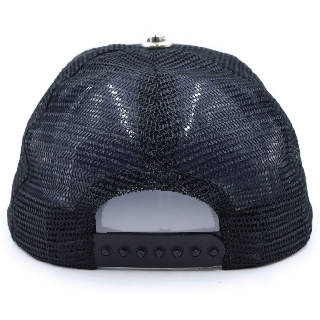 CHROME HEARTS(クロムハーツ) THE ROLLING STONES TRUCKER CAP トラッカーキャップ リップアンドタンパッチメッシュ帽子 ブラック/ブルー