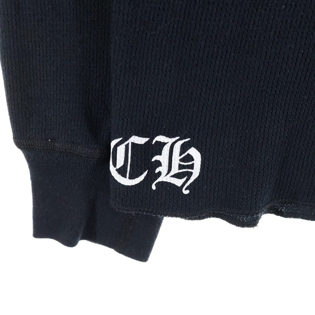 CHROME HEARTS(クロムハーツ) スクロールラベル CHプラス アームクロスプリント 長袖Tシャツ ロングスリーブ ブラック