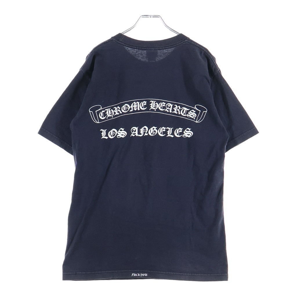 CHROME HEARTS(クロムハーツ) OLD CH S/S TEE オールド ロサンゼルス限定 胸クロスプリント クルーネック半袖Tシャツカットソー ブラック