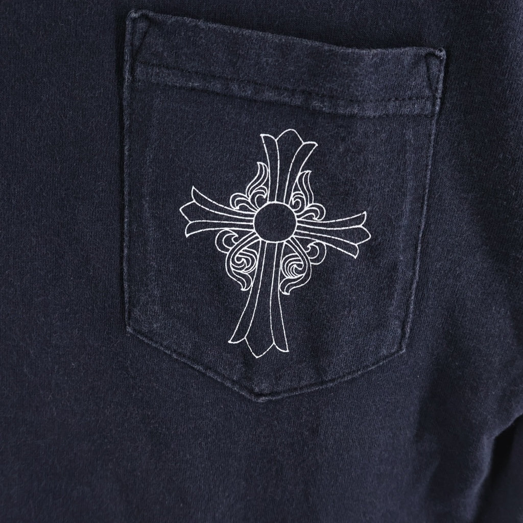 CHROME HEARTS(クロムハーツ) OLD CH S/S TEE オールド ロサンゼルス限定 胸クロスプリント クルーネック半袖Tシャツカットソー ブラック