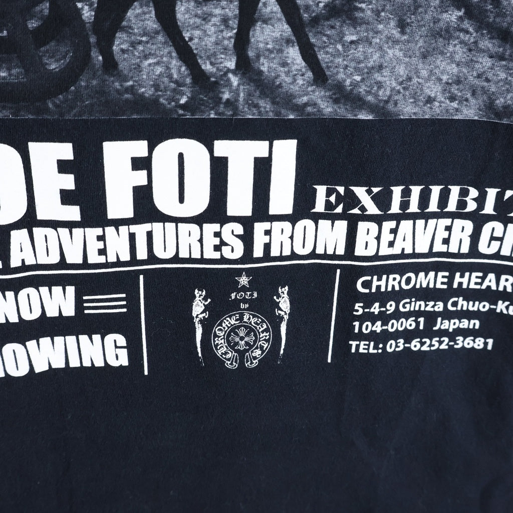 CHROME HEARTS(クロムハーツ) CH T-SHRT JOE FOTI EXHIBITION 2013年フォティエキシビジョン プリント半袖Tシャツ ブラック