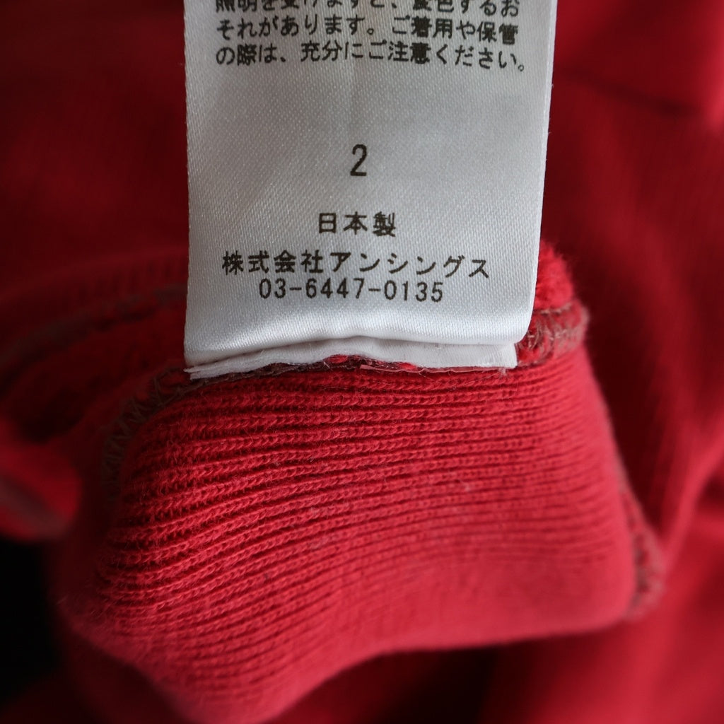 A.PRESSE(アプレッセ) 24AW VINTAGE HALF ZIP SWEAT HOODIE ヴィンテージ ハーフジップ スウェット フーディー レッド 24AAP-05-07K