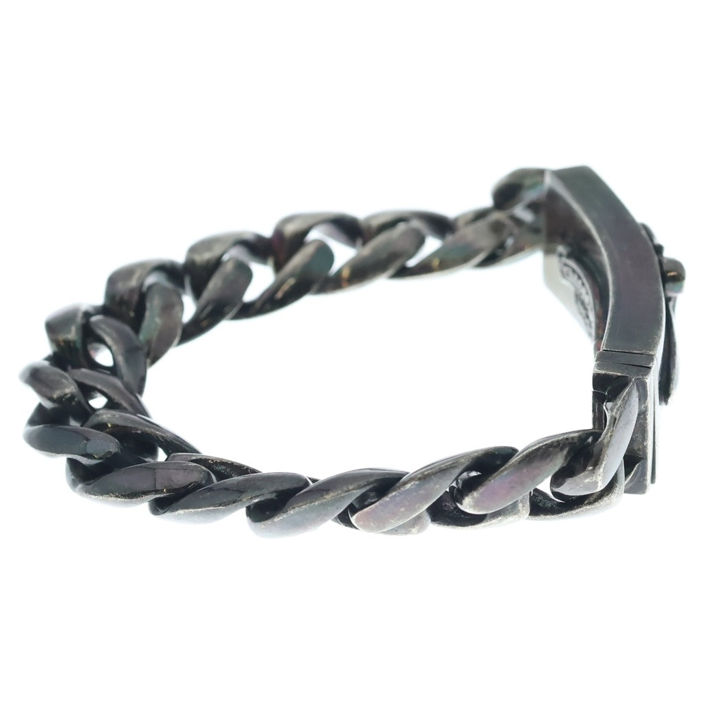 CHROME HEARTS(クロムハーツ) ダガーIDクラシックリンクブレスレット 13LINK ブラックロジウム