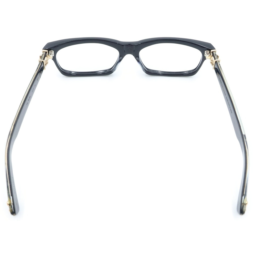 CHROME HEARTS(クロムハーツ) SPLAT-A BSフレアテンプル アイウェア サングラス メガネ ブラック/ゴールド 55□17-143