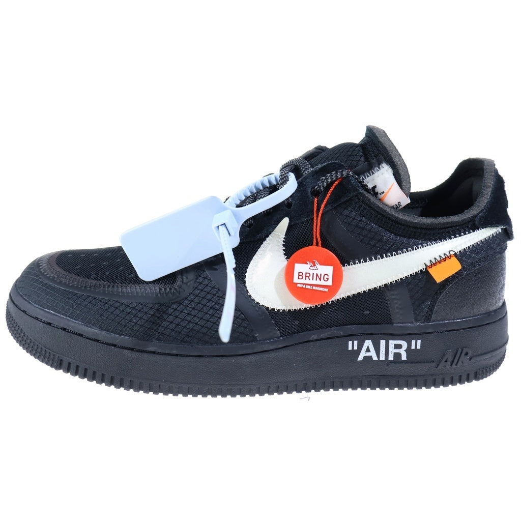 NIKE(ナイキ) ×Off-White Air Force 1 Low AO4606-001 ×オフホワイト エアフォース1 ローカットスニーカー US9.5/27.5cm ブラック
