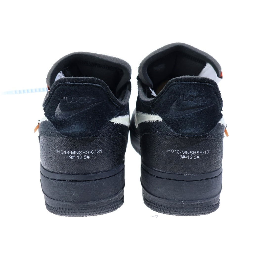 NIKE(ナイキ) ×Off-White Air Force 1 Low AO4606-001 ×オフホワイト エアフォース1 ローカットスニーカー US9.5/27.5cm ブラック
