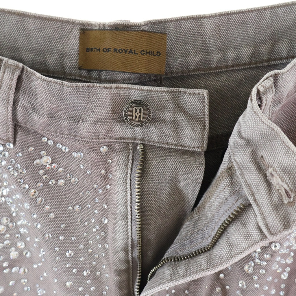 BIRTH OF ROYAL CHILD(バースオブロイヤルチャイルド) REDIAL 20K DAIAMOND JORTS ウォッシュド加工 リダイアル トゥエンティケー ダイヤモンド ショーツ ハーフパンツ ベージュ
