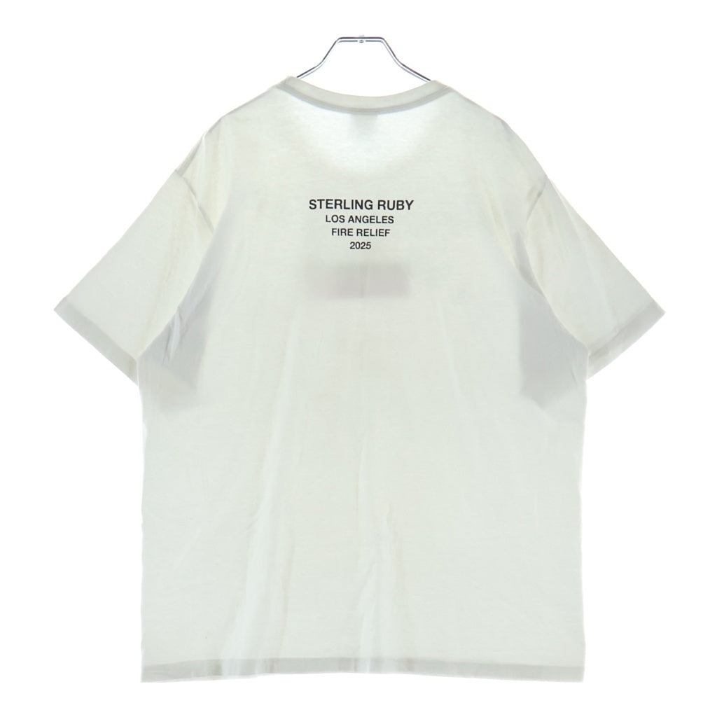 SUPREME(シュプリーム) 25SS Los Angeles Fire Relief Box Logo Tee ロサンゼルス ファイアー リリーフ ボックスロゴTシャツ 半袖Tシャツ カットソー クルーネック ホワイト