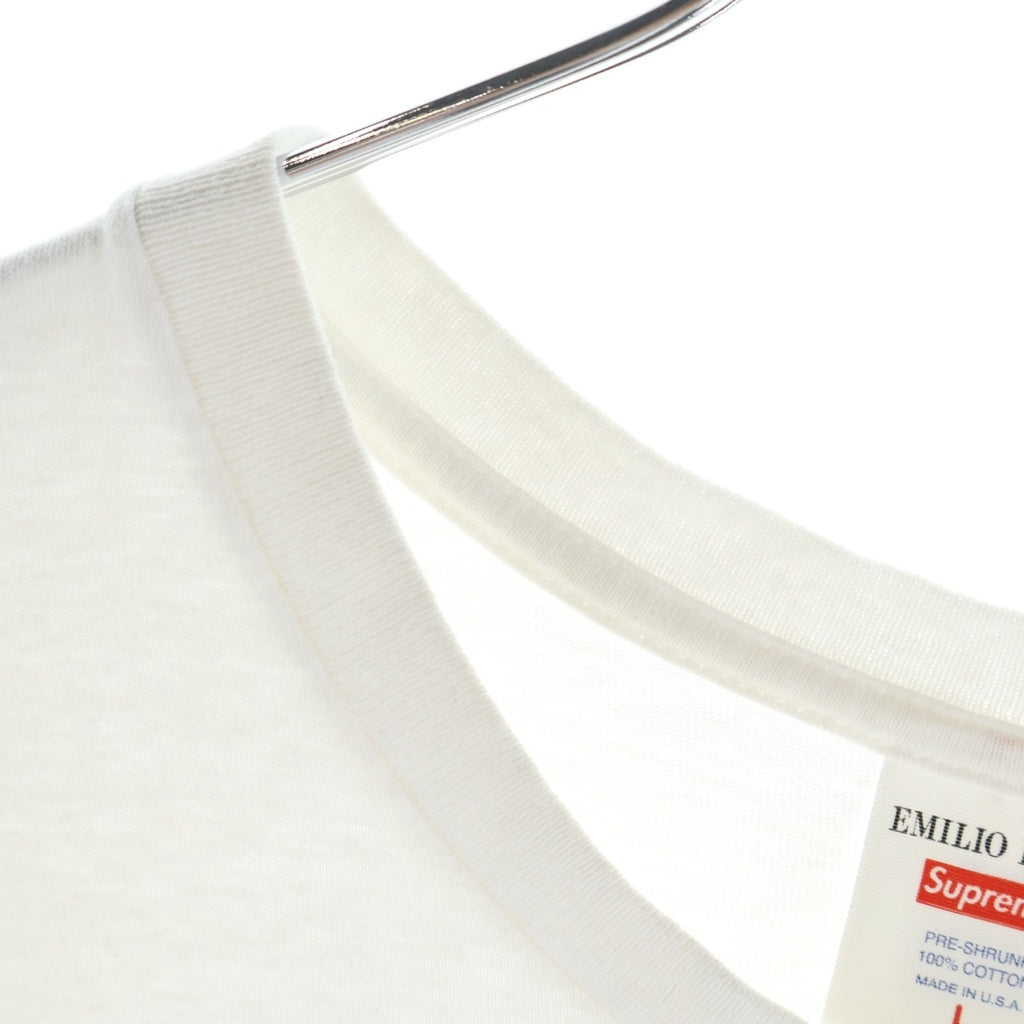 SUPREME(シュプリーム) ×21SS Emilio Pucci Box Logo Tee エミリオプッチ ボックスロゴ 半袖Tシャツ カットソー クルーネック ホワイト
