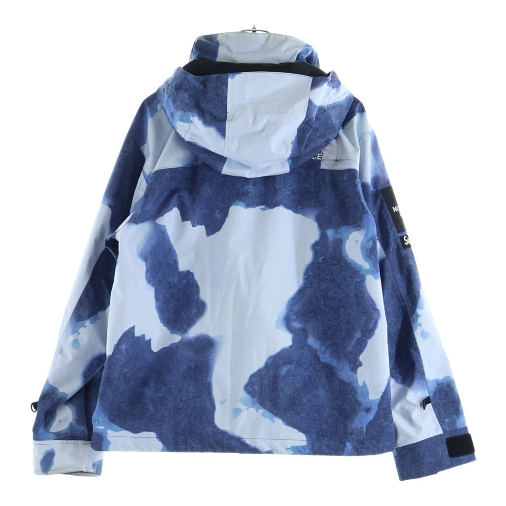 SUPREME(シュプリーム) 21AW ×THE NORTH FACE Bleached Denim Print Mountain Jacket NP52100I ザノースフェイス ブリーチド デニムプリント マウンテン ジャケット ブルー