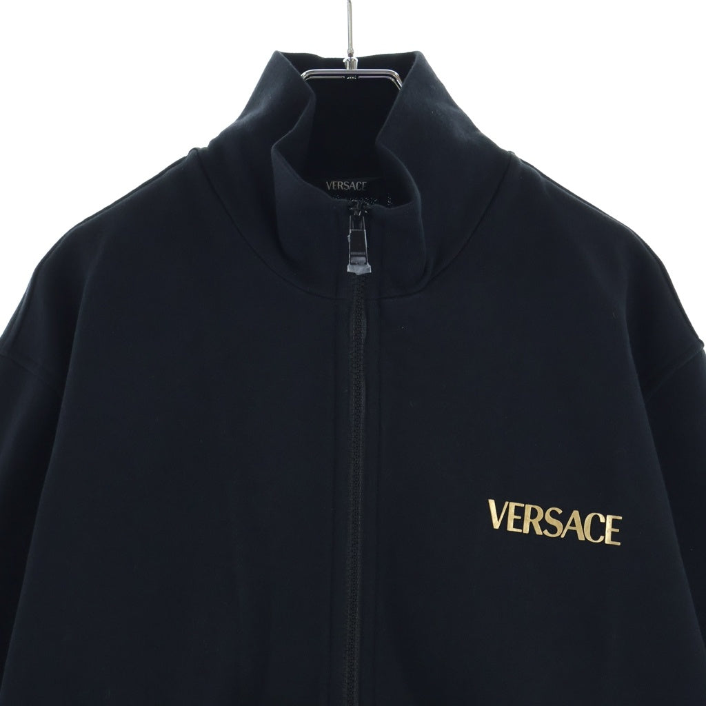 VERSACE(ヴェルサーチ) 23SS Medusa Cotton High-Neck Zip-Up Jacket 1014422 1A10247 メデューサハイネックジップアップジャケット ロゴプリントジップアップトラックジャケット