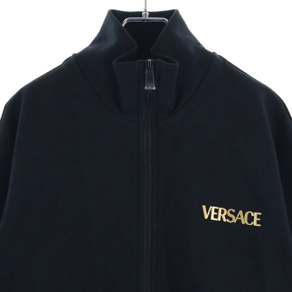 VERSACE(ヴェルサーチ) 23SS Medusa Cotton High-Neck Zip-Up Jacket 1014422 1A10247 メデューサコットンハイネックジップアップジャケット ロゴプリントジップアップトラックジャケット