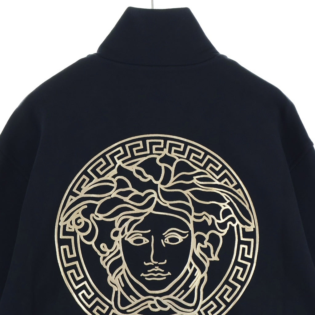 VERSACE(ヴェルサーチ) 23SS Medusa Cotton High-Neck Zip-Up Jacket 1014422 1A10247 メデューサコットンハイネックジップアップジャケット ロゴプリントジップアップトラックジャケット