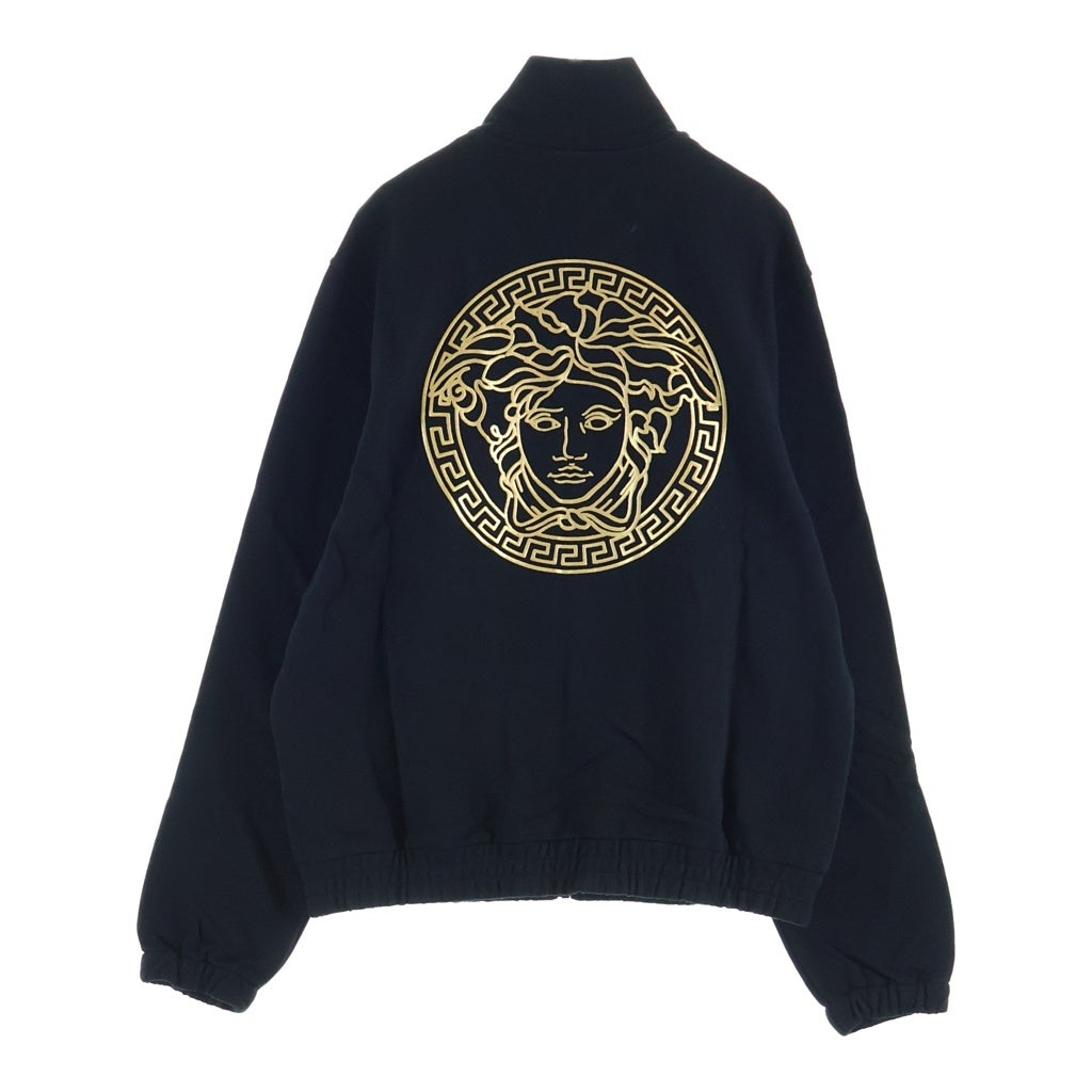 VERSACE(ヴェルサーチ) 23SS Medusa Cotton High-Neck Zip-Up Jacket 1014422 1A10247 メデューサコットンハイネックジップアップジャケット ロゴプリントジップアップトラックジャケット