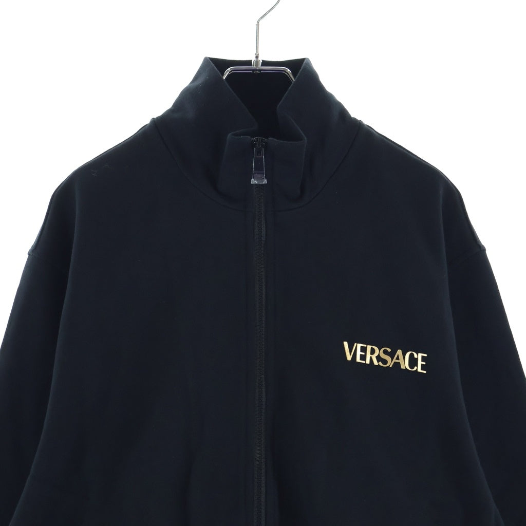 VERSACE(ヴェルサーチ) 23SS Medusa Cotton High-Neck Zip-Up Jacket 1014422 1A10247 メデューサコットンハイネックジップアップジャケット ロゴプリントジップアップトラックジャケット
