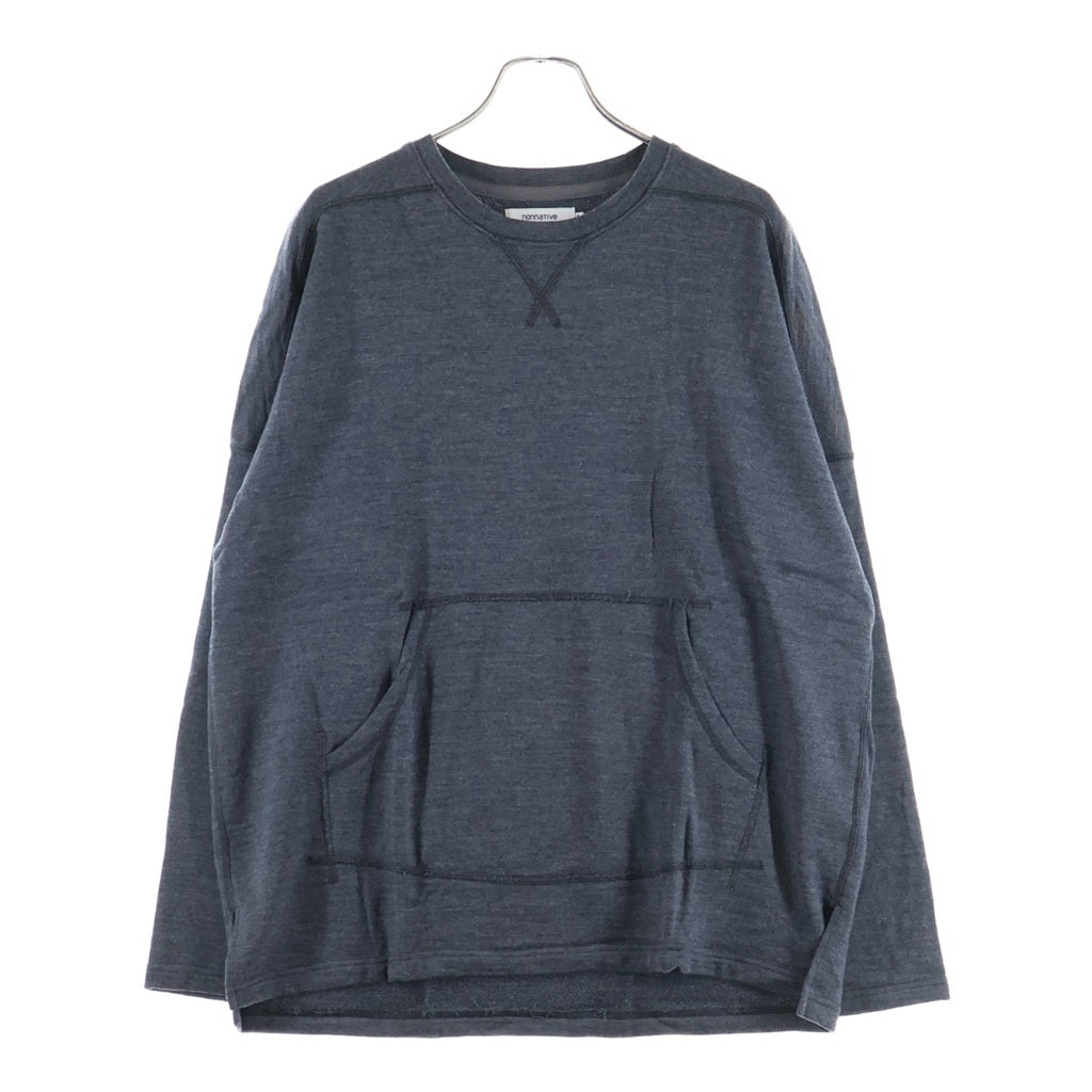nonnative(ノンネイティブ) WOOL SWEATSHIRT ウール クルーネックスウェットトレーナー グレー NN-C4009