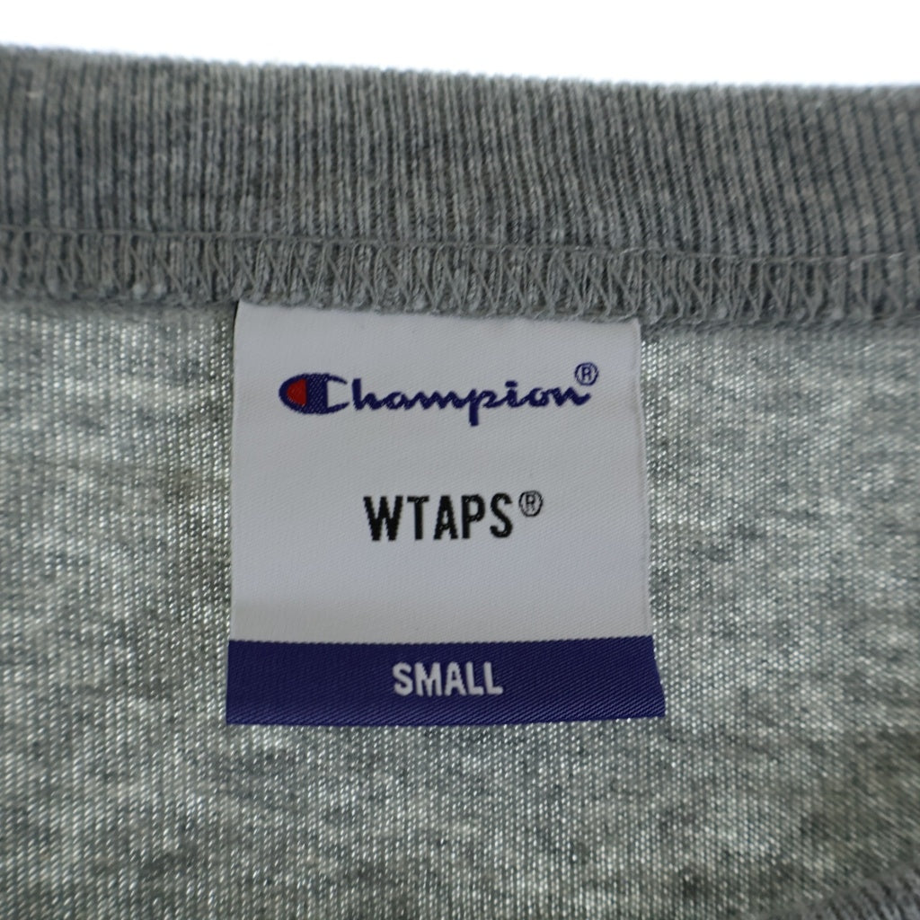 WTAPS(ダブルタップス) 24AW Champion L/S T-Shirt チャンピオン 長袖Tシャツ ロンT グレー C8-B413