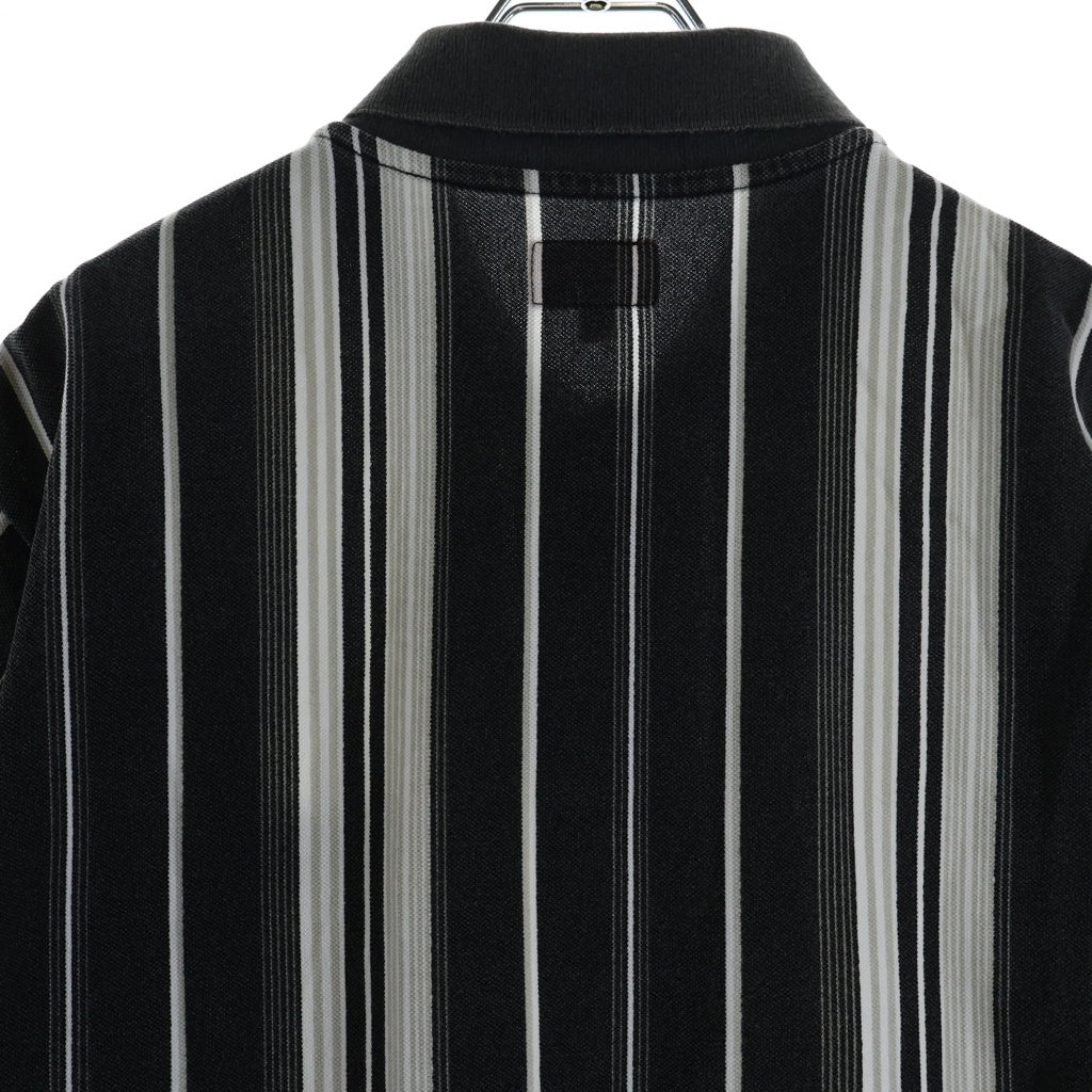 SUPREME(シュプリーム) 20SS Vertical Stripe Polo ヴァーティカル ストライプ 半袖ポロシャツ グレー
