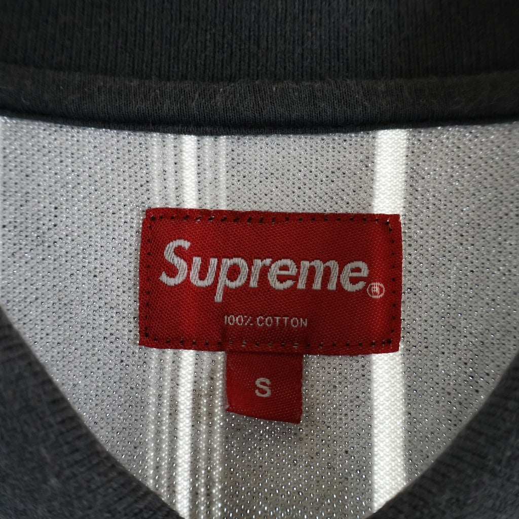 SUPREME(シュプリーム) 20SS Vertical Stripe Polo ヴァーティカル ストライプ 半袖ポロシャツ グレー