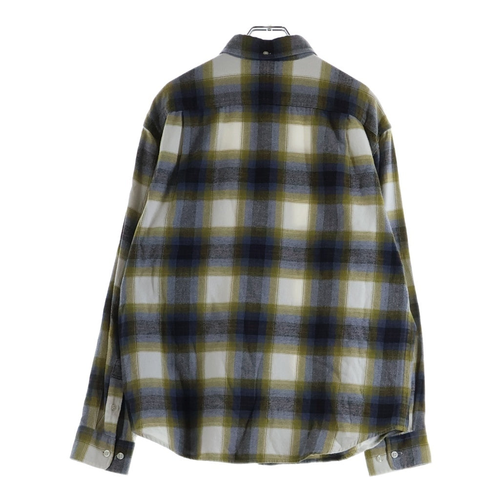 SUPREME(シュプリーム) 22SS Brushed Plaid Flannel Shirt ブラッシュド フランネルシャツ 長袖シャツ イエロー