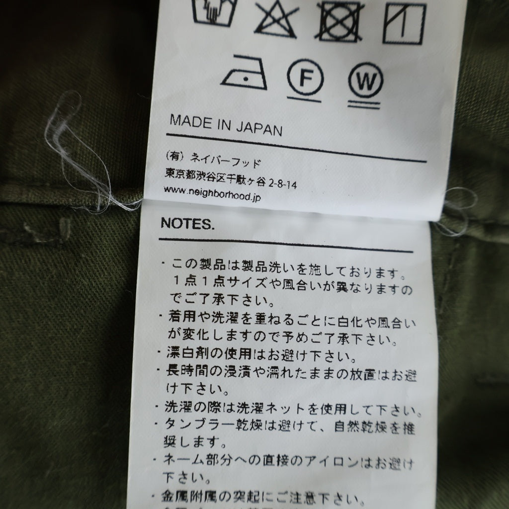 NEIGHBORHOOD(ネイバーフッド) 23SS WIDE CARGO PANTS ワイドカーゴパンツ カーキ 231YTNH-PTM03