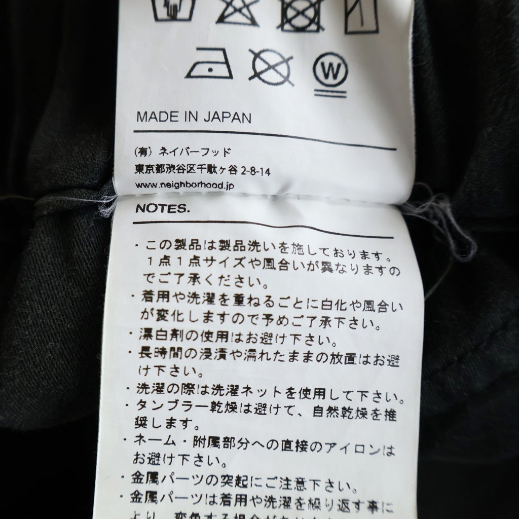 NEIGHBORHOOD(ネイバーフッド) 22AW WIDE CARGO PT.CO ワイドカーゴパンツ ブラック 222YTNH-PTM01