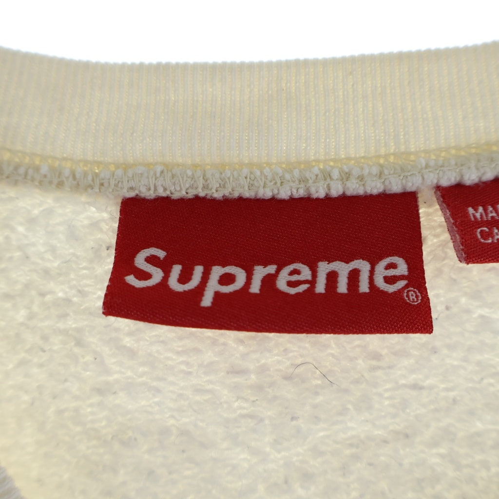 SUPREME(シュプリーム) 20SS Cutout Logo Crewneck カットアウトロゴ クルーネックスウェットトレーナー アイボリー