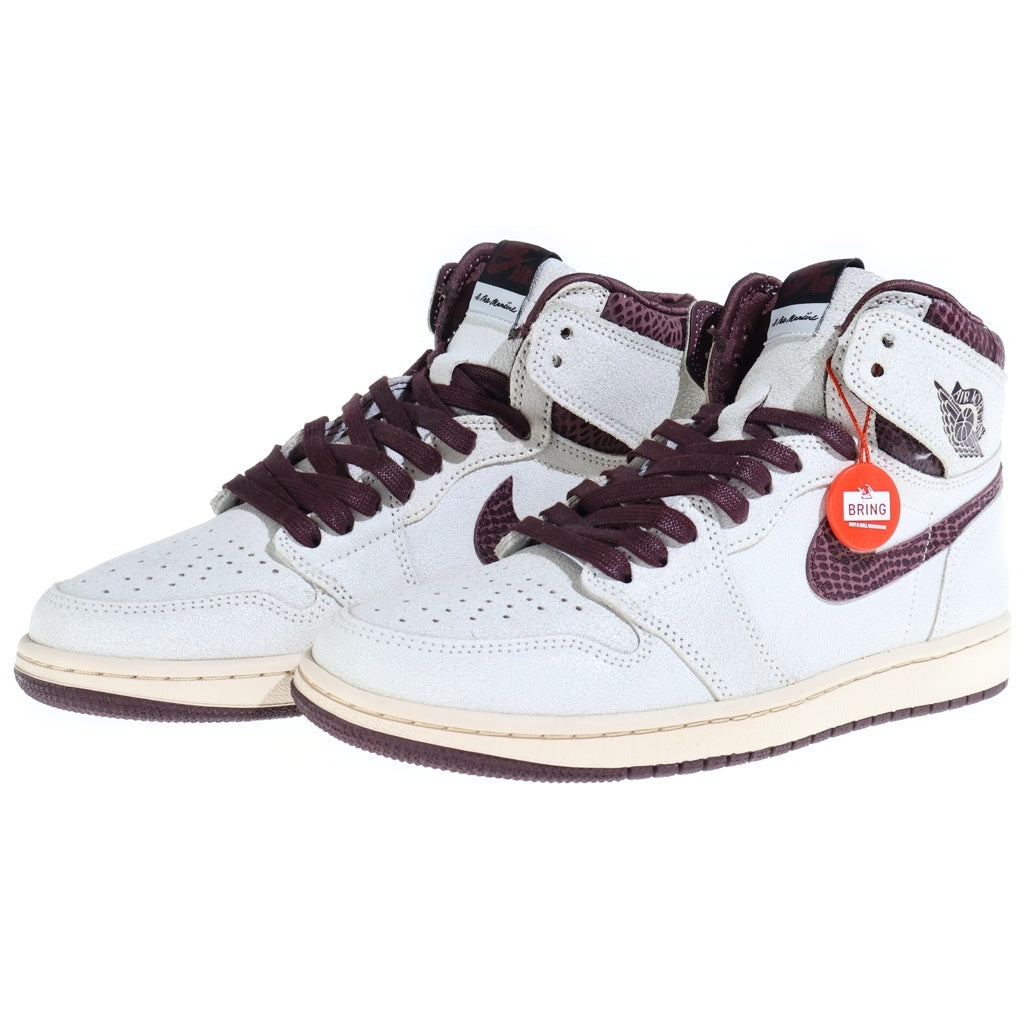 NIKE(ナイキ) ×A Ma Maniere AIR JORDAN1 RETRO HIGH OG アママニエール エアジョーダン1 レトロ ハイカットスニーカー ベージュ US9/27cm DO7097-100