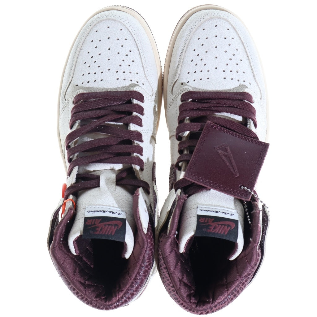 NIKE(ナイキ) ×A Ma Maniere AIR JORDAN1 RETRO HIGH OG アママニエール エアジョーダン1 レトロ ハイカットスニーカー ベージュ US9/27cm DO7097-100