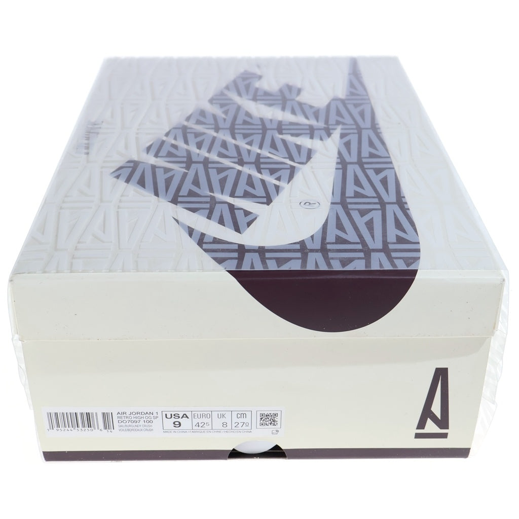 NIKE(ナイキ) ×A Ma Maniere AIR JORDAN1 RETRO HIGH OG アママニエール エアジョーダン1 レトロ ハイカットスニーカー ベージュ US9/27cm DO7097-100