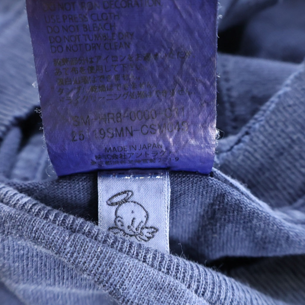 SAINT MICHAEL(セントマイケル) 25SS ×NEIGHBORHOOD NH SS TEE STHD.SAINTNBHD ネイバーフッド ダメージ加工 半袖Tシャツ ネイビー SM-HR8-0000-C91