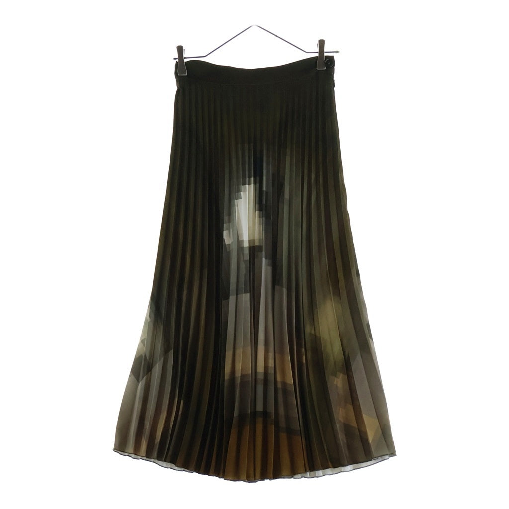 MM6 Maison Margiela(エムエムシックスメゾンマルジェラ) 22AW Print Pleated Midi Skirt プリーツスカート マルチ レディース S52MA0158 S54936